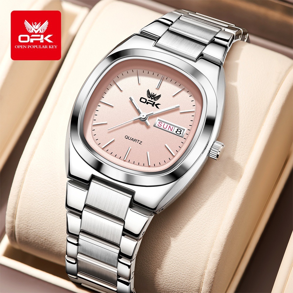 OPK Designer Women's Watches: Trendy And Fashionable Square Women's Watches, Casual And Versatile Lovers' Gifts, Women's Waterproof Bracelets, Quartz Watches