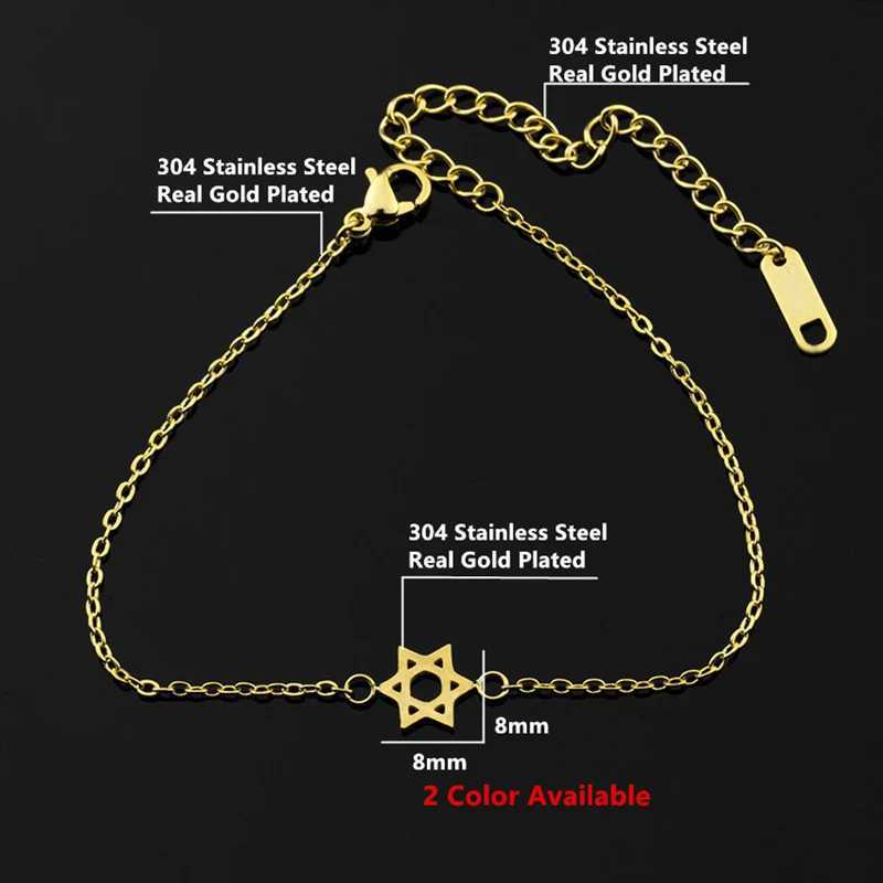 Stainless Steel Israel Star Of David s For Women Best Friend Je Hand catenary Bileklik Erkek Anillos Jewelry M251213