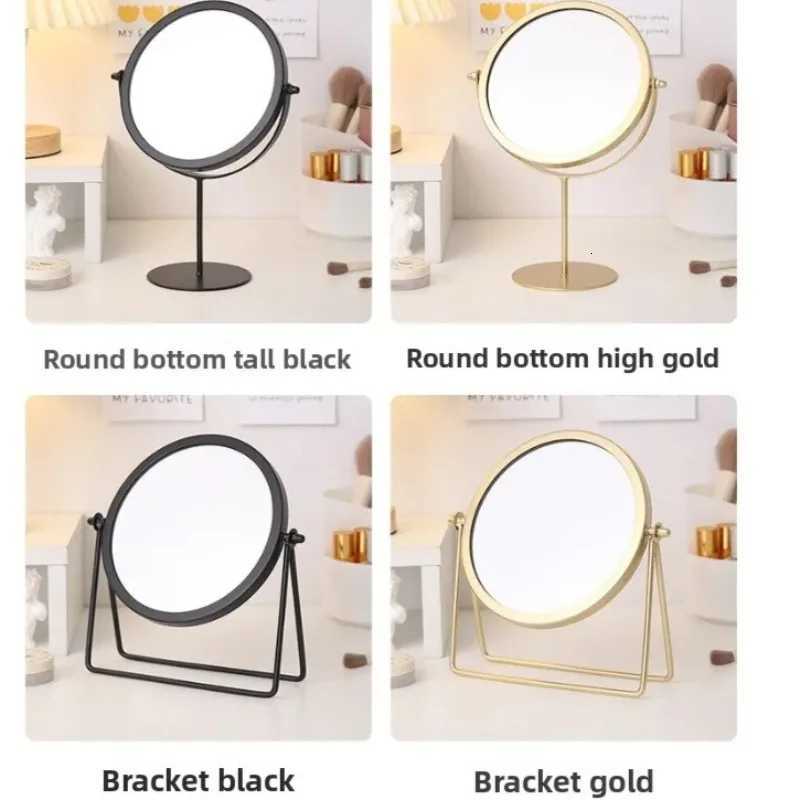 360 Degrees Rotate Iron Desktop Mirror Instagram-style Texture Ladies Makeup Mirror Creative Iron Mirror Strong Sense Of StyleT251213