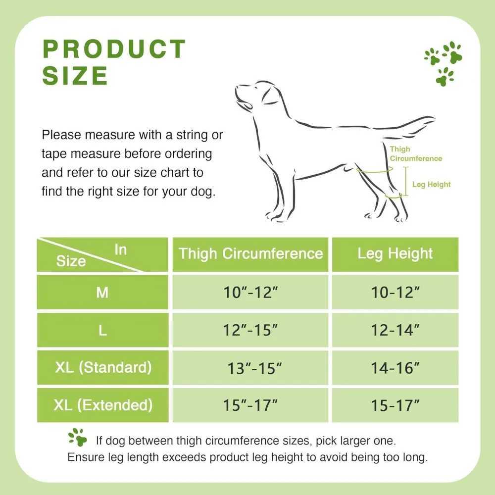 Dog Hip Brace Support for Knee Brace with Traction Rope Adjustable Design For Joints Pain Lick Prevention for Large Dogs M251213