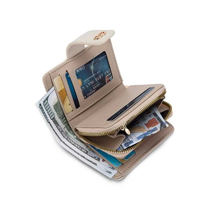 Ladies Short Wallet Large-Capacity Mti-Functial Versatile Coin Purse Mti-Slot Card Pack Purses for Wen Y251213