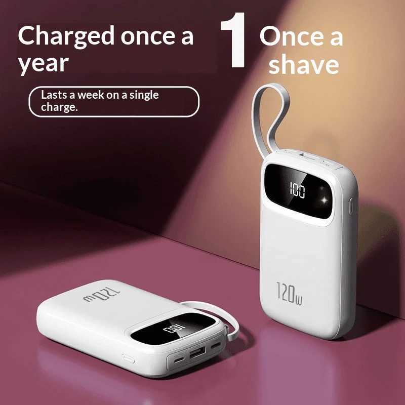 New er Fast Charging Power Bank tra Large Capacity 20000 mAh tra Thin Cpact Portable Ces with Cable H251213
