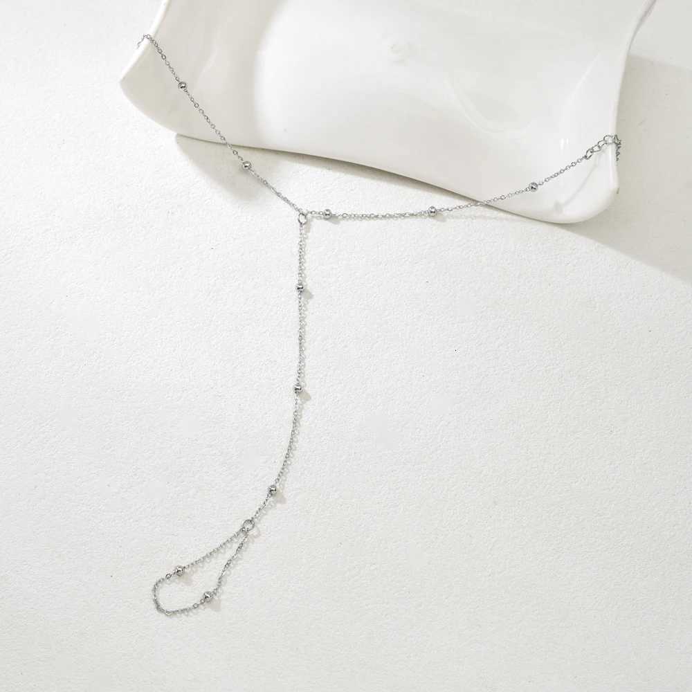 S55 Cross-border InS-style stainless steel chain for women a unique and elegant one-piece finger chain M251213