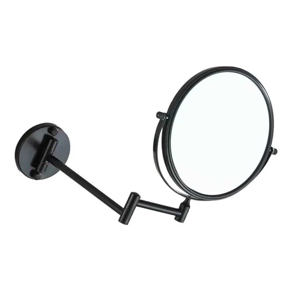 Double-sided Wall Mount Makeup Mirror With Fixing Screws 1x/3x Magnification 360-degree Swivel DesignT251213
