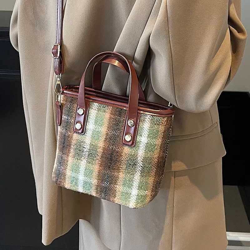 Womens handbag tweed bag women all kinds crossbody bag fashion handbag bucket bag single room bag womenT251213