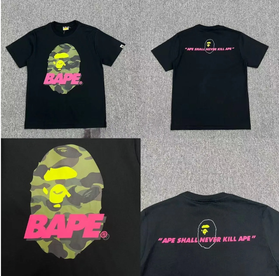 Designer t shirt Bapeity t shirts Men Womens Shirts Summer Fashion clothes Tshirt Brand Popular Fashion High Quality Cotton Sweatshirt Loose Breathable