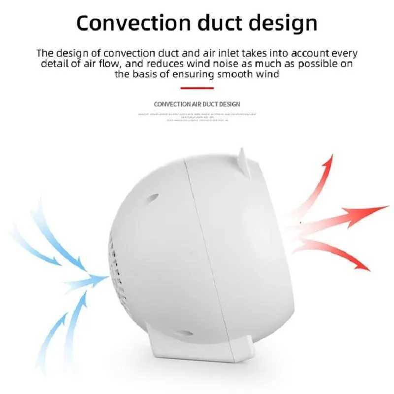 Portable PTC Ceramic Space Heater with Thermostat - 220V Mini Electric Heater for Indoor Office Desktop and Home Use - Energy Y251213