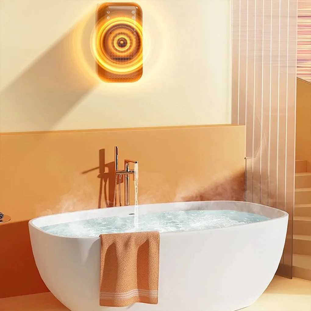 Wall Outlet Heater Plug-in Portable Household Electric Warmer Small Bathroom Heating Fans Home Heater with Remote Control Y251213