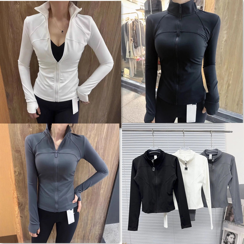 5A Women Yoga Jacket Sets Workout Sports Sets Motivate Full-Zip Track Jacket And Shorts Gym Coat Fiess Jackets Sports Quick Dry Women Clothes
