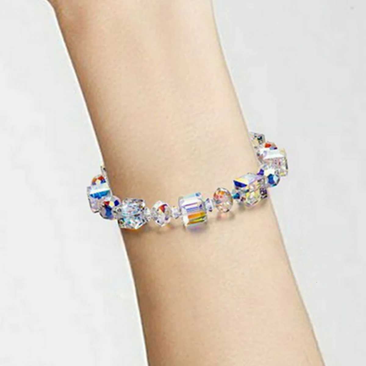 Luxurious Sparking Crystal s For Women Fashion Charm Geometric Irregular Crystal Beads Versatile Party Jewelry M251213