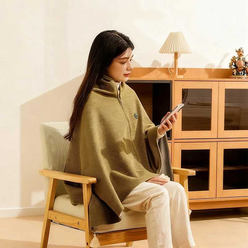 Graphene Electric Heating Blanket USB Washable Heating Shawl Portable Heating Blanket for Home Office Outdoor Use Y251212