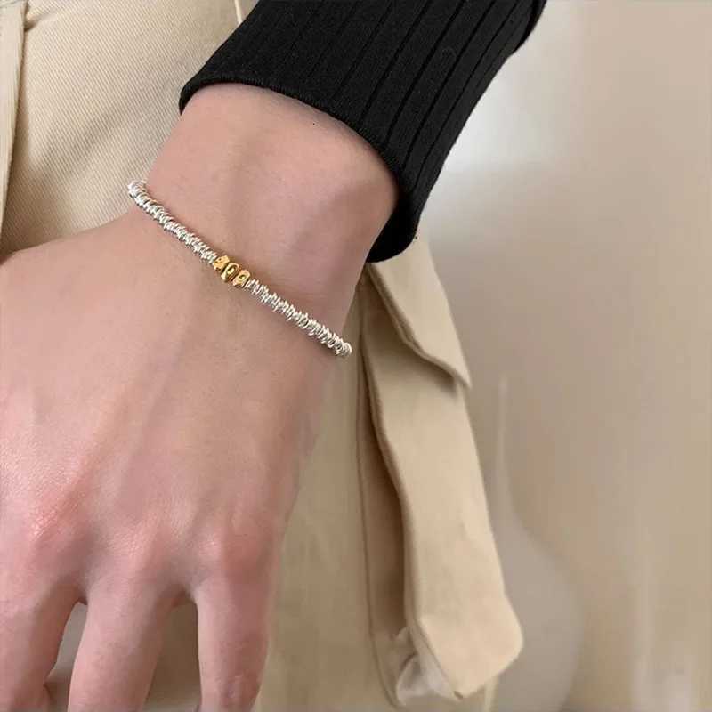 New 925 Silver Gold Color Geometric Beads Adjustable Punk String For Woman Girl Fashion Jewelry Gift Dropship Wholesale M251213