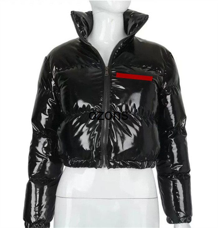 pradaly Womens Down Parkas Jacket Puffer Warm Windbreaker Coat Short Style For Lady Slim Jackets Winter Outwears With Letters Budge S2 pradashirt pradajackets 0KSW