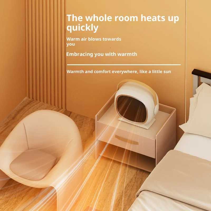 PTC Ceramic Space Heater Desktop Heater 800W High Power Fast Heating Desktop Heater with Overheat Protection for Home Office Use Y251213