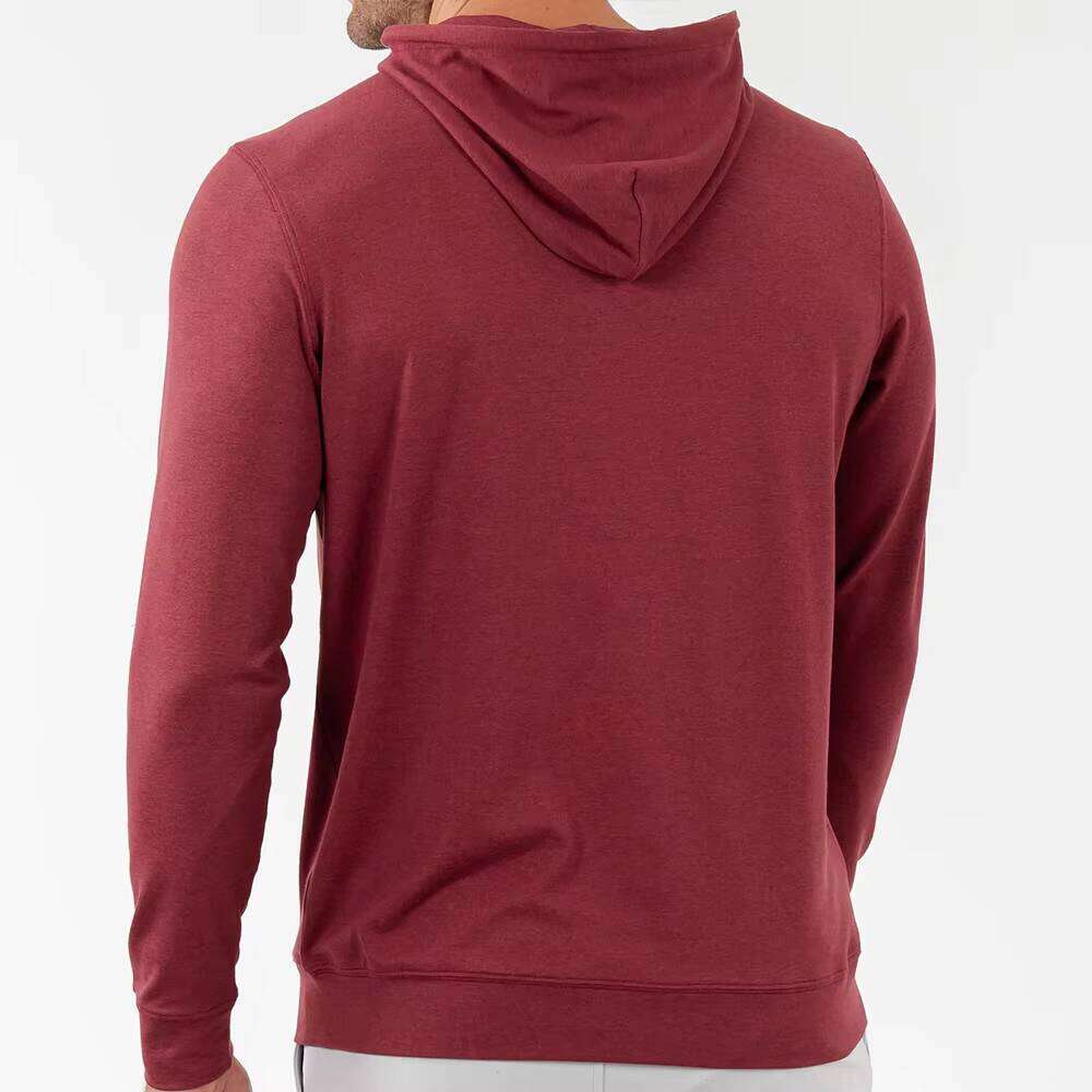 High Quality Men's Polyester Nylon Blank Four-way Stretch Comfort Fit Active Heather Performance Golf Hoodie