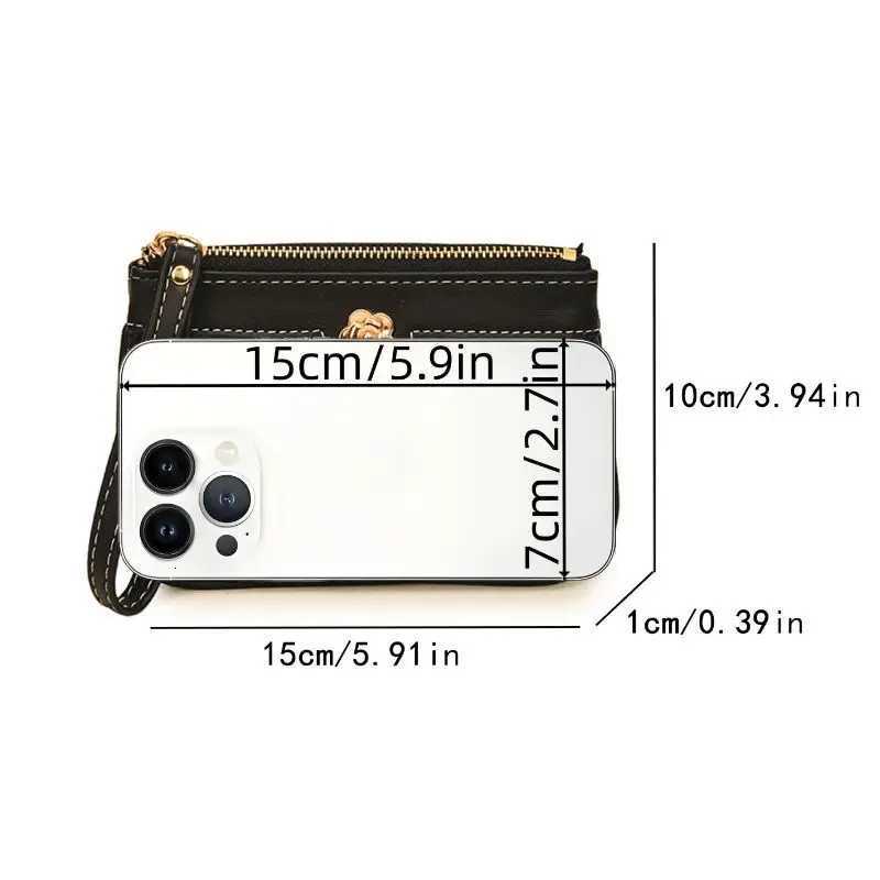 Wens Wristlet Wallet Small Card Holder Coin Purse with Wrist Strap Short Cpact Wallet for Cards C Y251213