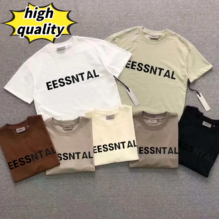 designer EESSNTAL t shirt clothing shirts 3D letter graphic tee mens womens 100 cotton short sleeve spring summer mens womens tees 08