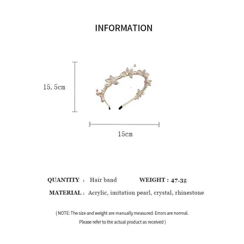 Shimmering Rhinestones bands for Wen Cross Star wer Geetric Imitation Pearl Hair Hoops Party Accories Y251213