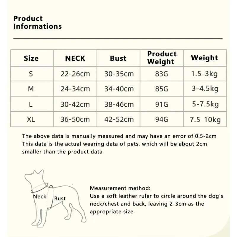 Pet Dogs Harness Comfortable Breathable Chest Back Straps for Small and Medium-sized Dogs Cats Pets Outdoor Reflective Harnesses M251213