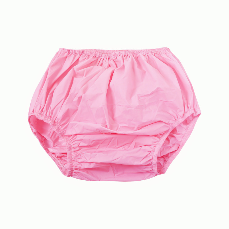 Reusable PVC Panties Adult Diapers Coat Leak-proof Plastic Teen Diaper Cover Non-disposable Diapers Non Transparent Black 250114