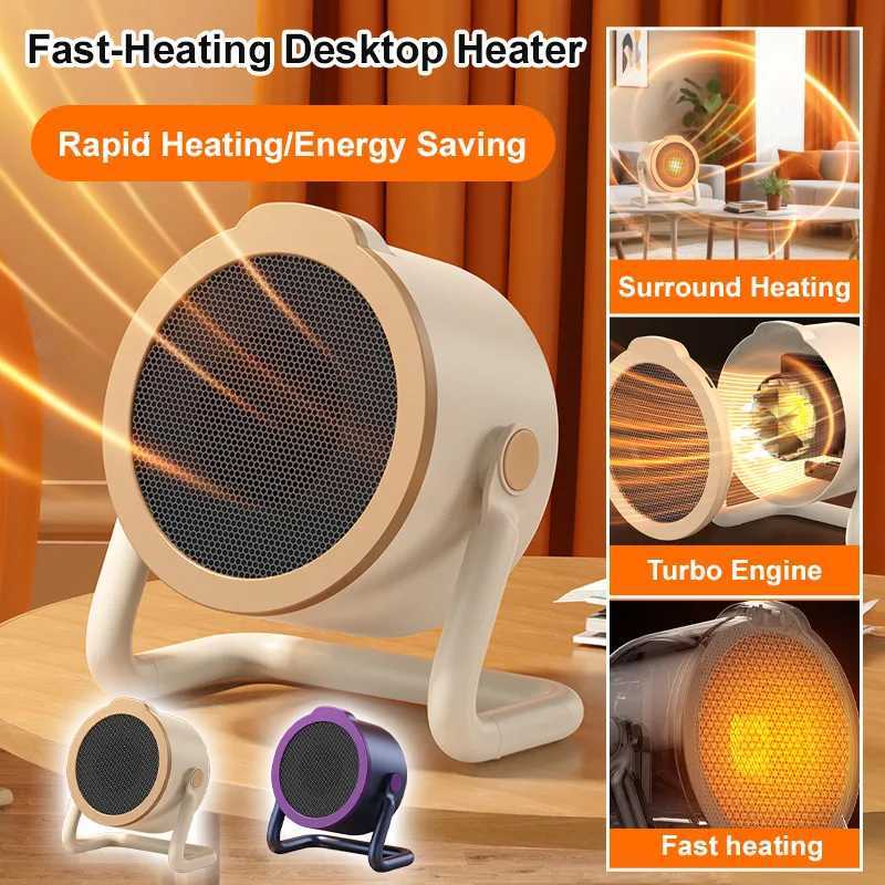 Electric Heating Fan Desktop Vertical Energy-Saving Heater Circulator Overheating Rapid Warmth for Bedroom/Office/Living Room Y251213
