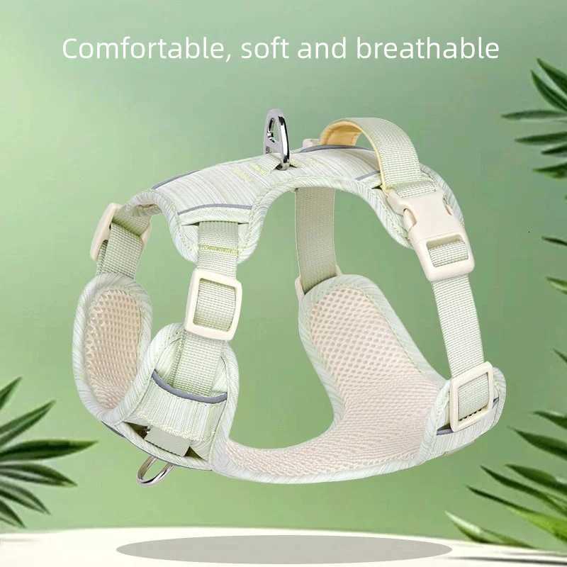 Explosion-proof anti-pull reflective pet chest and back belt vest-style dog chest and back belt anti-escape dog leash M251213