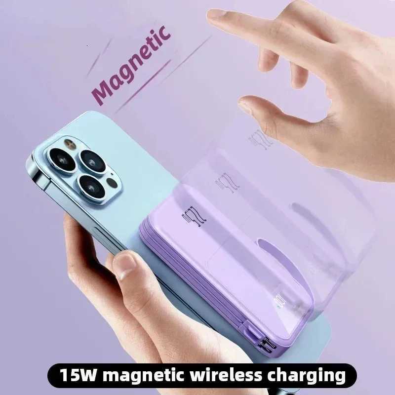 225W Magnetic Power Bank 200000mAh Wireless Fast Charging Portable Charger External Spare Battery for Iphone Powerbank H251213