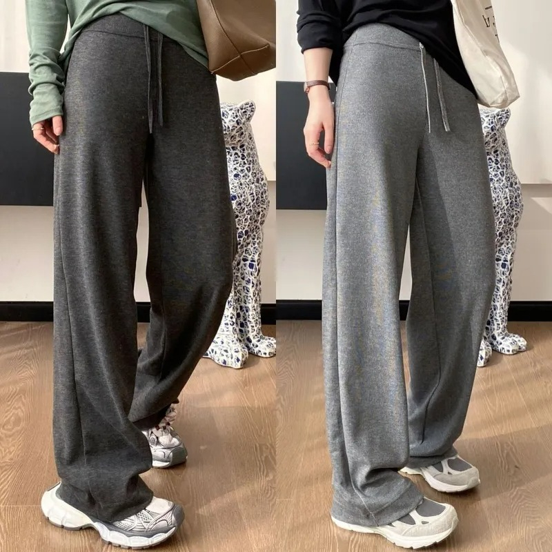 Women's Loose Cotton Soft Casual Pants Designer Relaxed Style Comfy Full Length Warm Sweatpants With Drawstring Short Sleeves Quick Try Short Yoga T-shirt