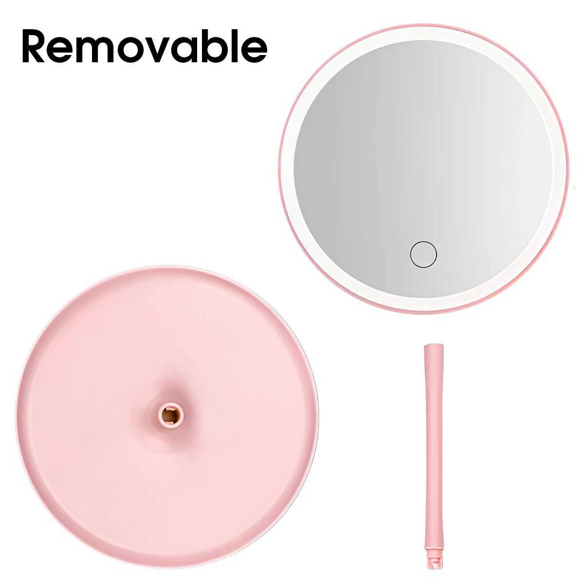 The New Makeup Mirror With Light White Led Daylight Makeup Mirror Detachable/Storage Base 3 Modes Mirror With Light GiftT251213