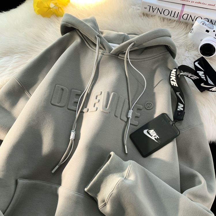 Men's Vintage Oversize 320g Heavyweight Hoodie: American Lazy Chic Style, Spring Autumn Trendy Brand