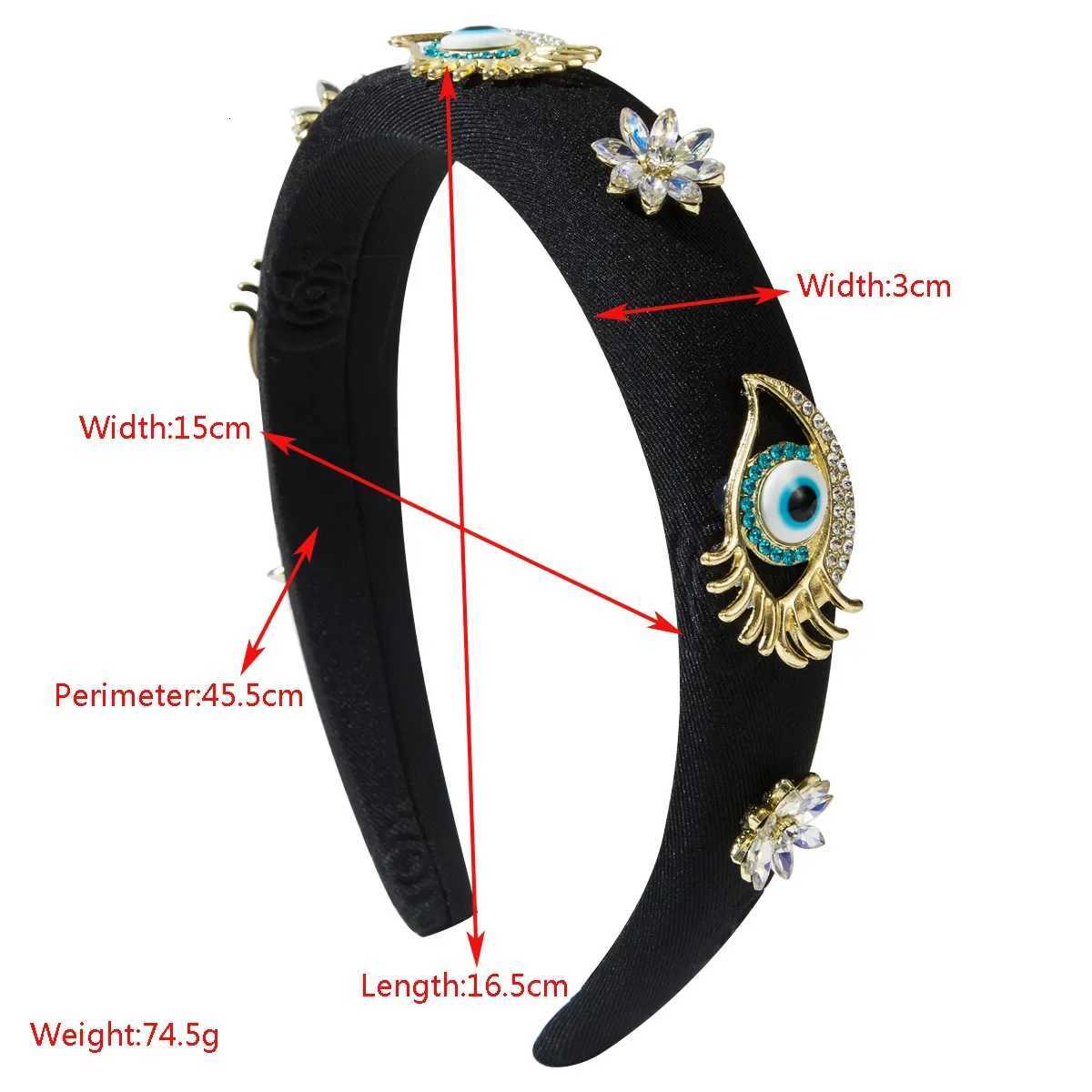 Heavy Industry Baroque Temperament Devils Eye wer Diamond band Luxury Versatile Hair Accories Wen Y251213