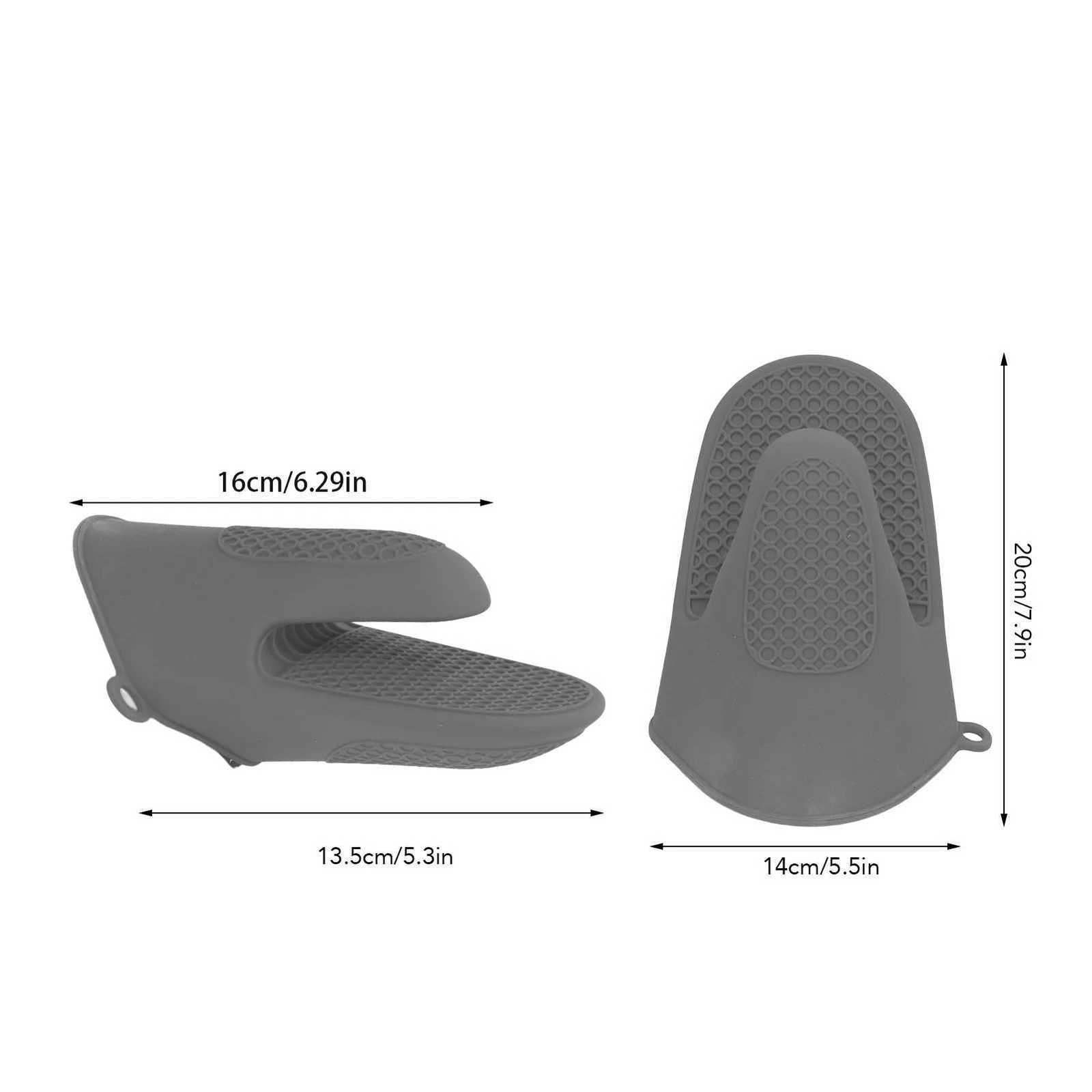 2pcs Oven Mitts Heat Resistance Anti Scalding Thicke Silicone Cooking Pinch Mitts for He Kitchen H251212