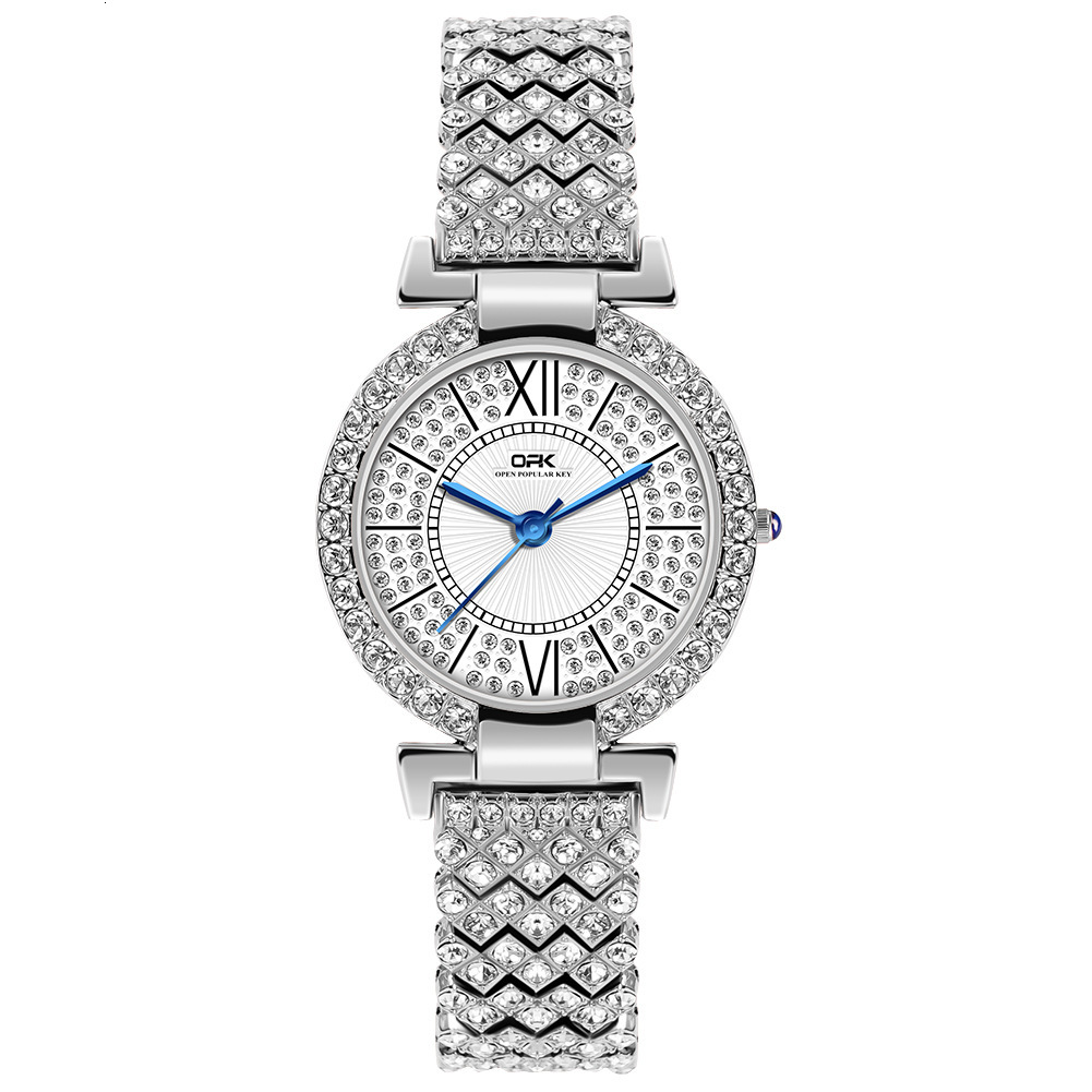 OPK Designer Women's Watch Waterproof Casual Wholesale Free Shipping, Diamond-encrusted Elegant And Fashionable Quartz Women's Watch