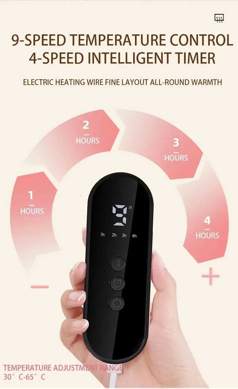 3060cm Electric Blanket 4 operating modes 9-level constant temperature control Timer function Leg abdominal and hand warming Y251212