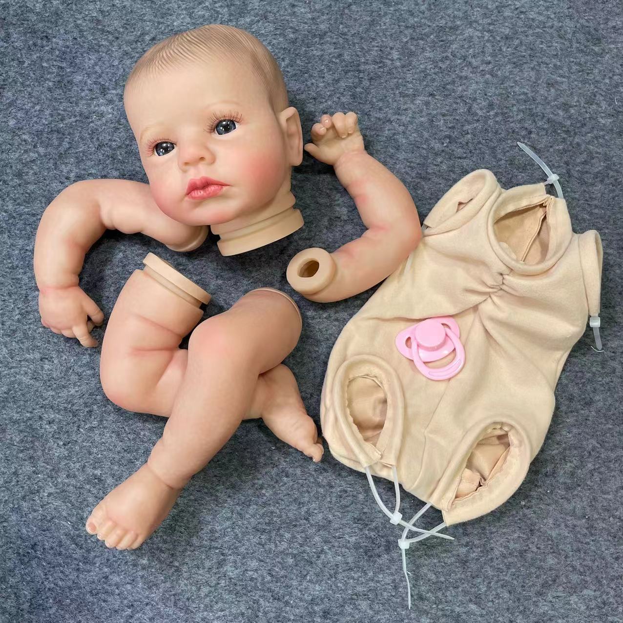 18Inch Pascale Reborn Vinyl Doll Kit Blank Unpainted Unassembled Soft Vinyl Reborn Doll Parts With Cloth Body Z250818