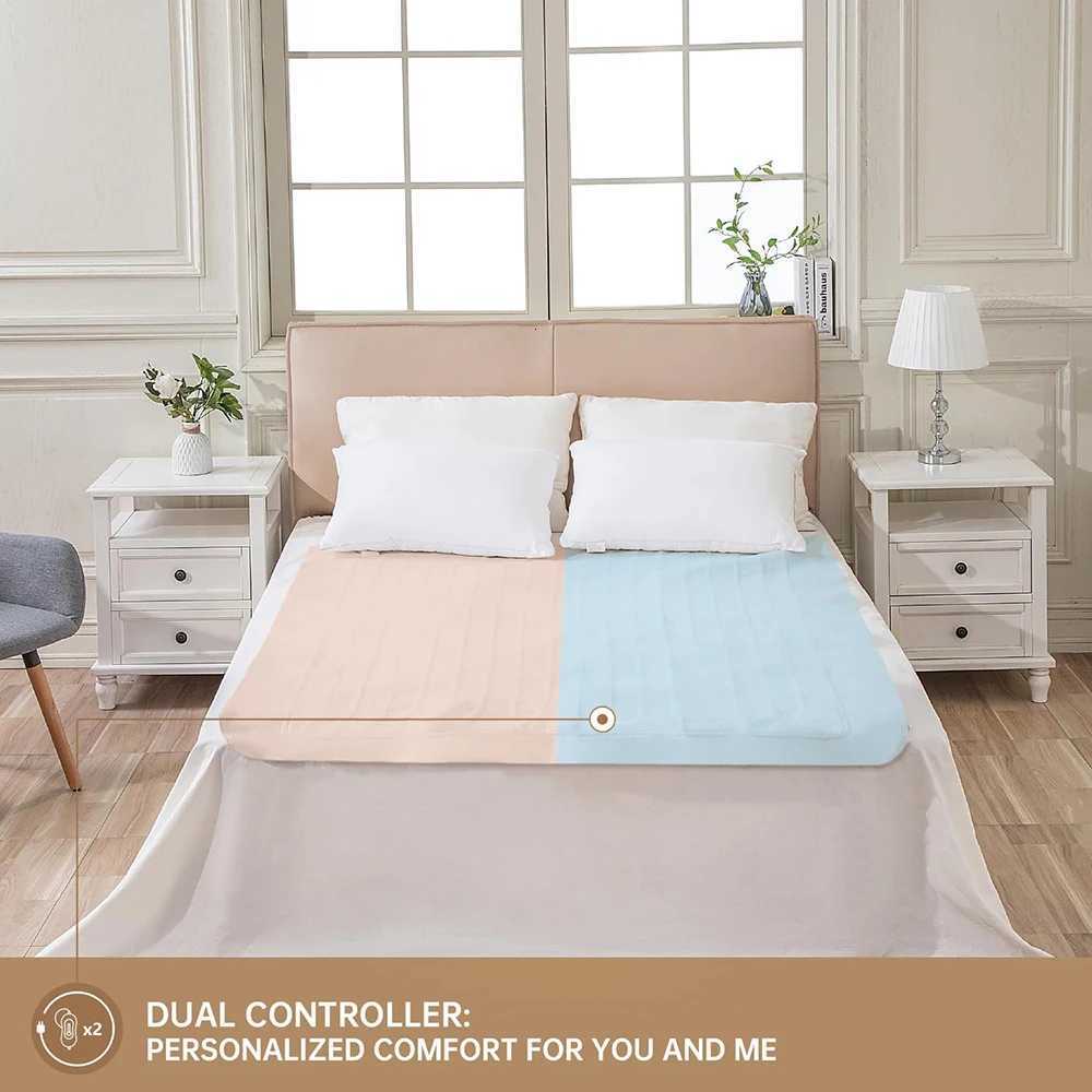 RUIANBAO Heated Blanket Electric Blanket Timer Heated Pad Queen 160140cm 220V Dual Control Thermal Mattress Heated Bed Warmer Y251212