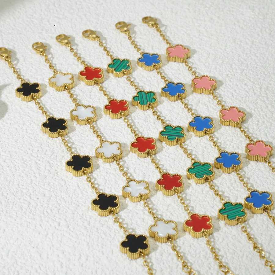 Trendy Lucky Flower Stainless Steel s For Women Girl Romantic Plant Jewelry Party Birthday Daily s M251213