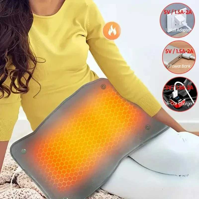 New Graphene Quick Heating Warming Pad with Adjustable Temperature and Timing USB Power Supply Office and Home Warming Handbags Y251212