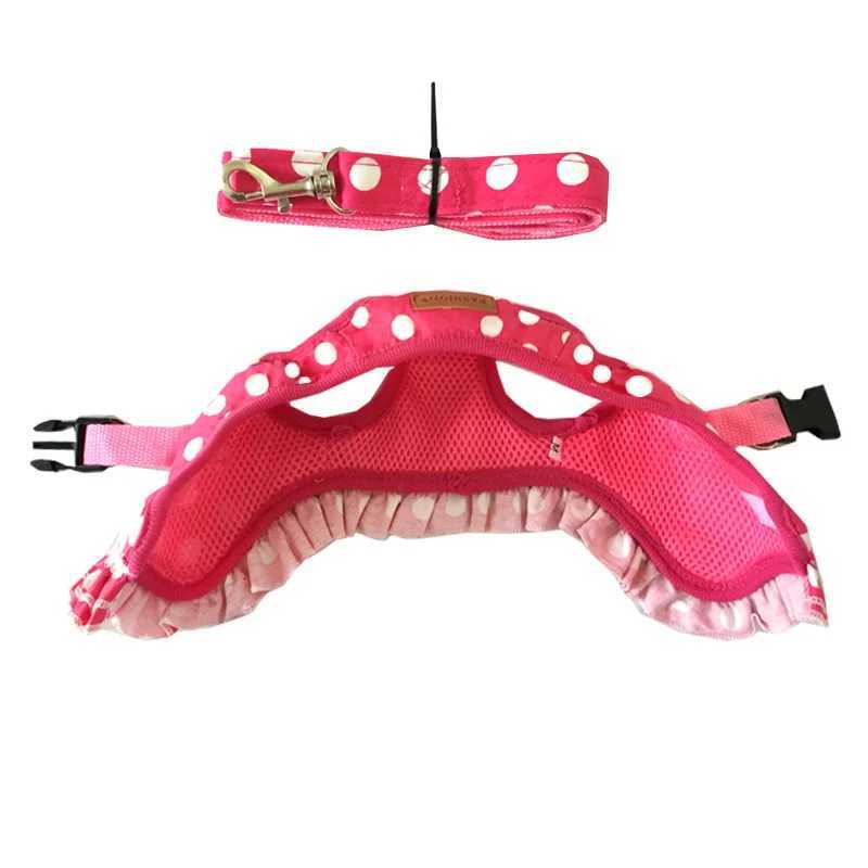 Luxury Dot Design Pet Dogs Chest Harness Cute Small Puppy Supplies Dog Collar Leash Set Accesorios Para Gatos Chihuahua M251213