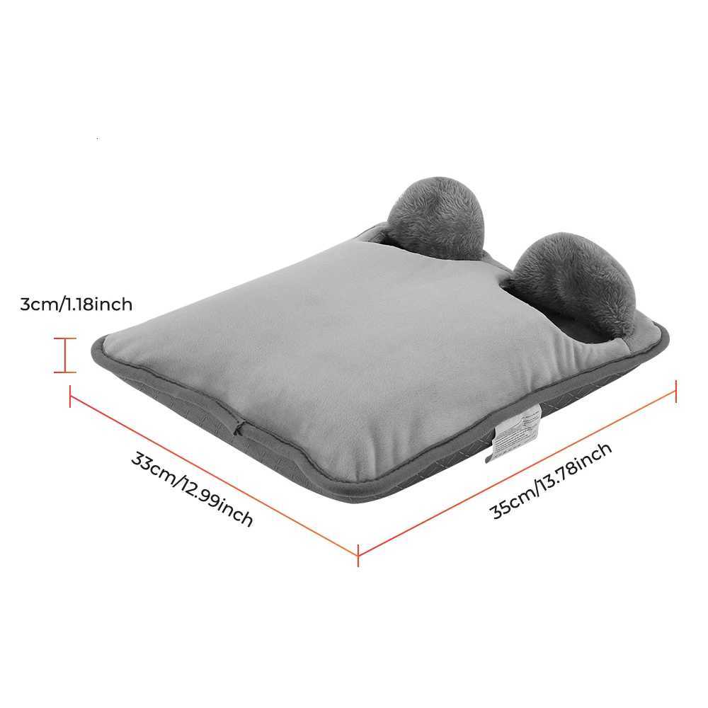 Heating Foot Warmer Massage Pad Super Soft Plush Electric Foot Warming Device for Winter Timing Home Office 4 Levels Temperature Y251212