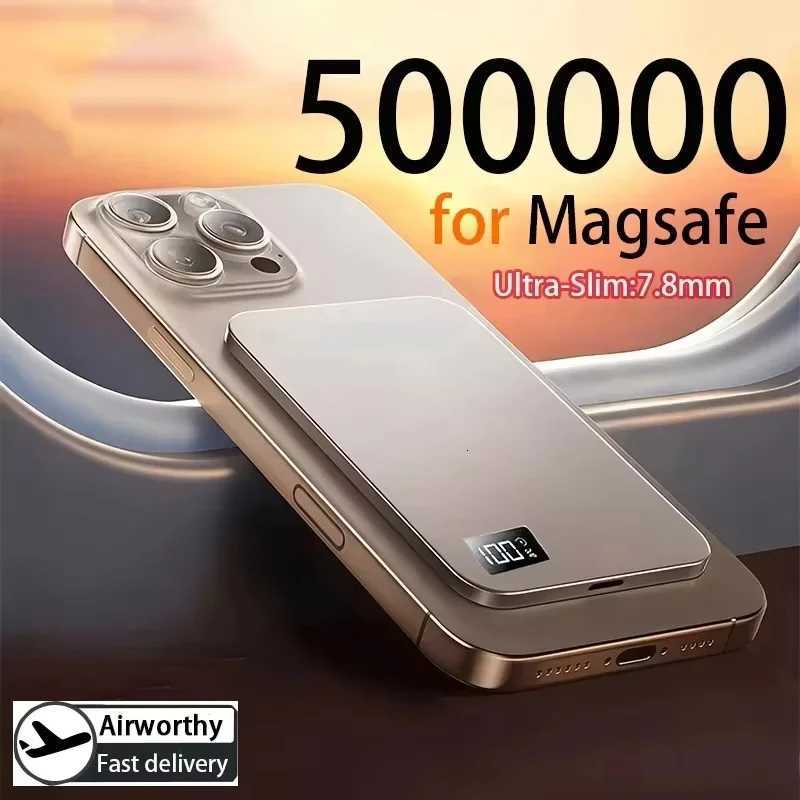 500000mAh Magnetic Power Bank Portable Wireless PD225W Fast Charging External Battery for iPhone NEW 2026 H251213