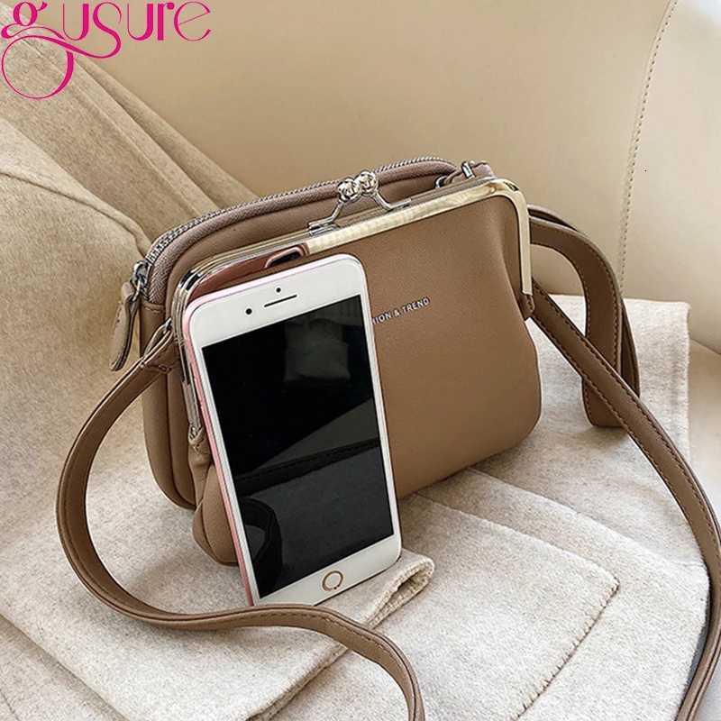 Gusure Vinatge Shell Women Shouder Crossbody Bag Clip Designer Small Handbags Luxury PU Leather Messenger Bag Lady Fashion PurseT251213