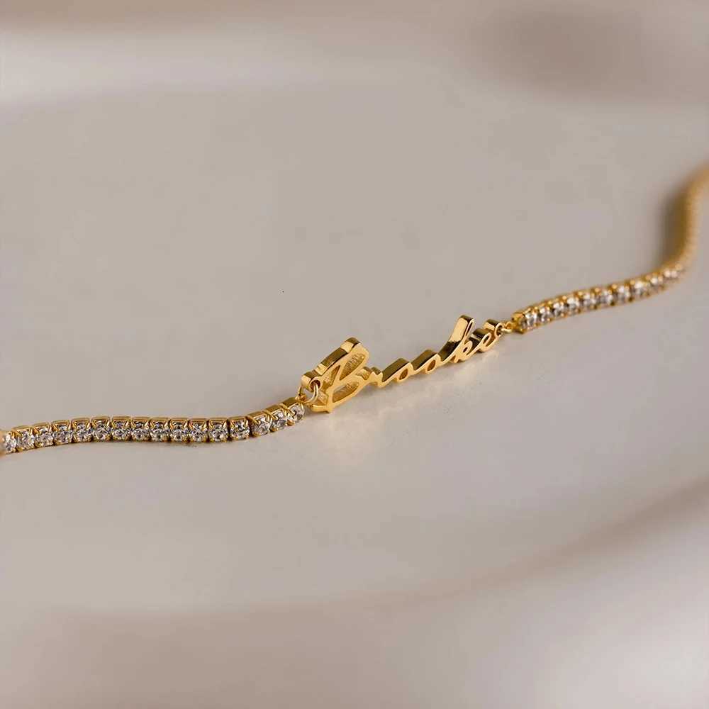 eManco Fashion Customized Name s Letter Stainless Steel Personalized s For Women bangle Jewelry Not Allergic Gif M251213