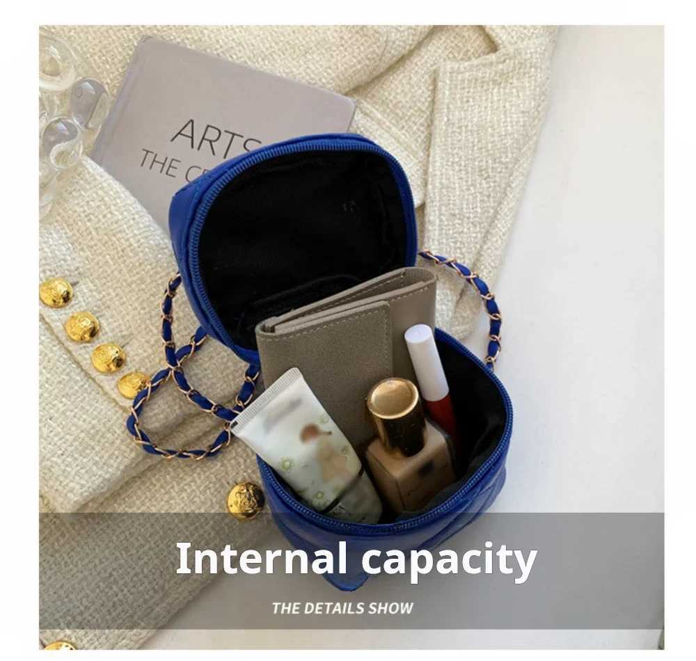 Mini Quilted Chain Diamond Checkered Womens Crossbody Bag Fashion Mini Designer Handbag High Quality PU Womens Small BagT251213