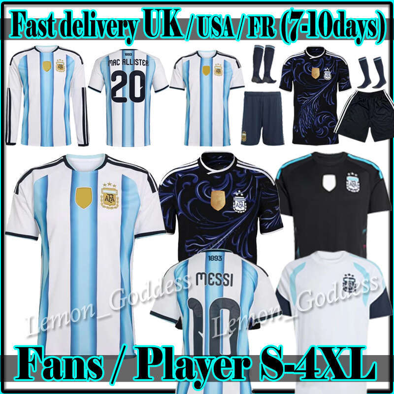 2026 Argentina 50th Anniversary Edition Soccer Jerseys MESSIS Otamendi DE PAUL aRgENTIna National Team Copa DYBALA MARTINEZ Maradona Football Shirts 26 27 Men Kids