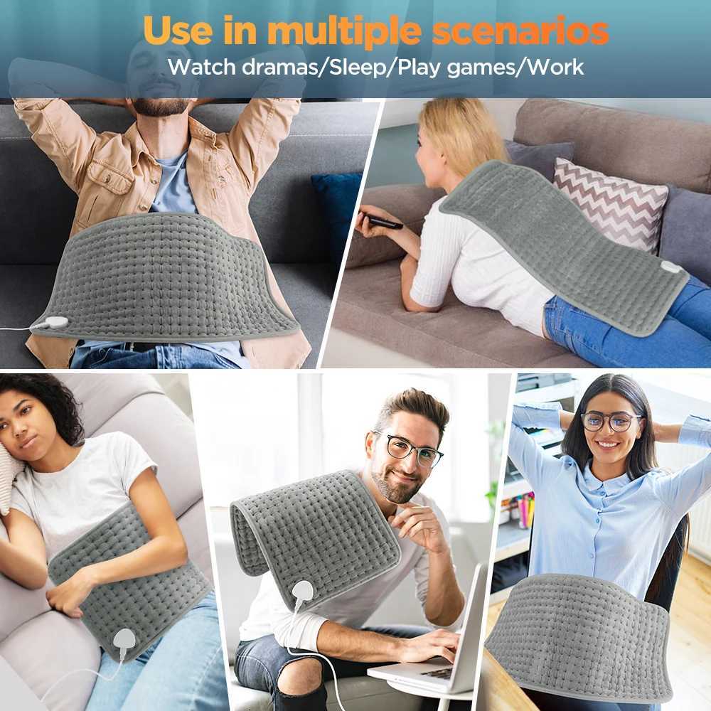 Multifunctional Electric Heating Pad 9/10 Temperature Levels Back Support Belt Waist Leg Abdomen Warm Blanket Office Home Use Y251212