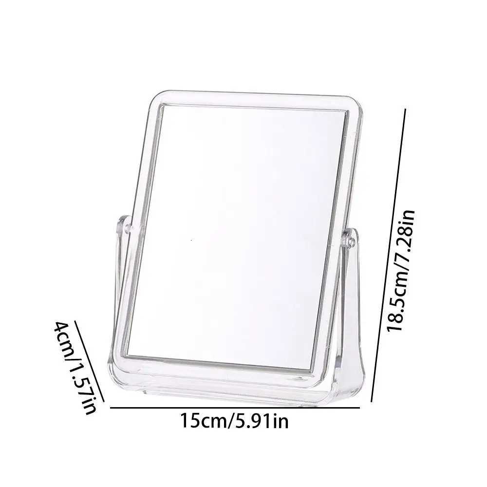 Fashion 360 Rotating Cosmetic Mirror Double Sided with Stand Dressing Mirror High-definition Beauty MirrorT251213