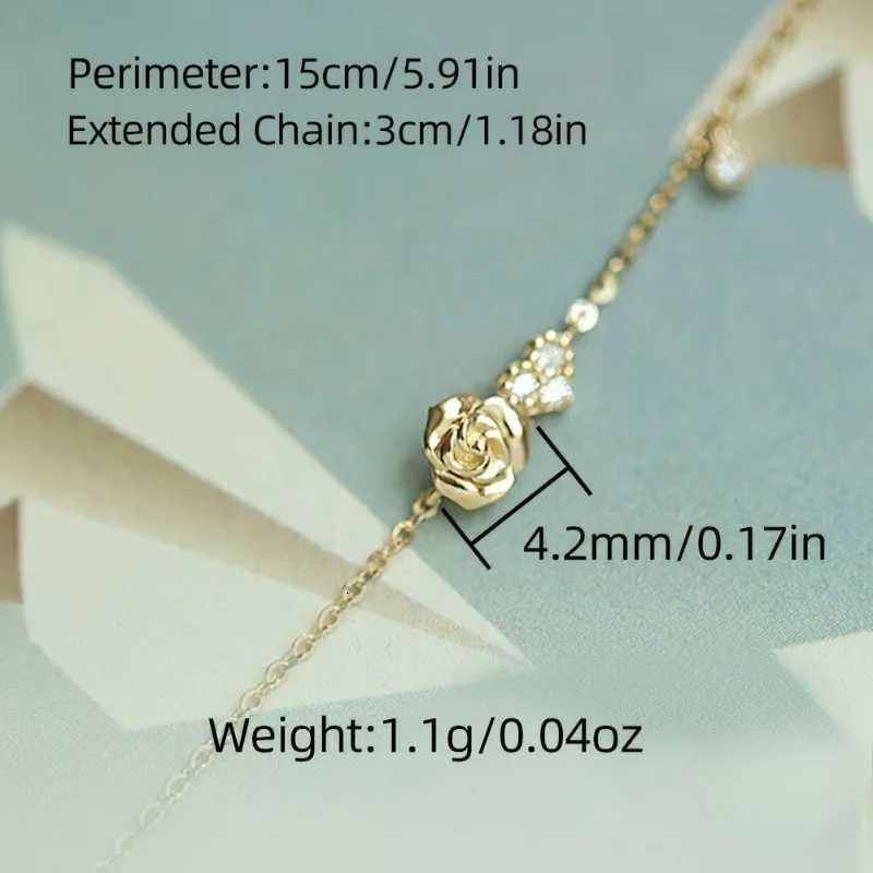 Luxury Cubic Zirconia Heart Rose Flower Charm s for Women Cute Plant Fine Jewelry AccESSories Romantic Flash Gifts M251213