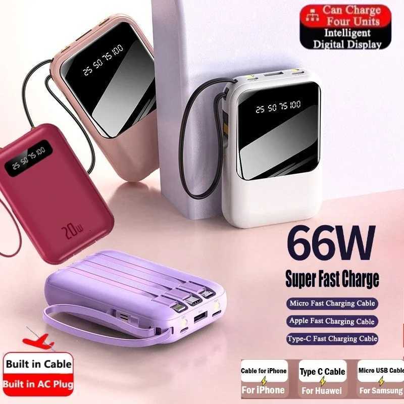 2025 New 20000mAh Mini Power Bank 66W er Fast Charging Portable External Battery Power Bank for IPhone H251213