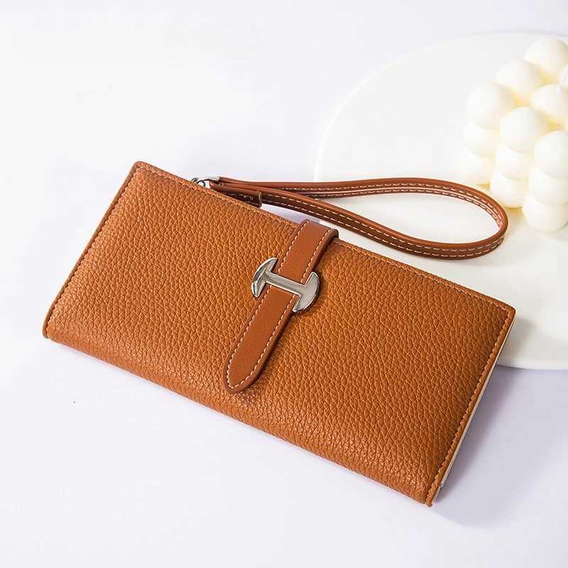 Luxury Designer Wens Wallet PU Leather Lg Purse for Wen Card Holder Handbag with Zip Pocket Simple Cluh Bag Y251213